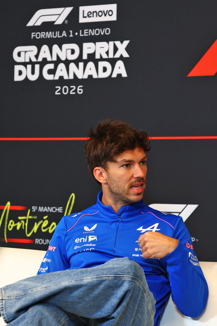 GP CANADA, Pierre Gasly (FRA) Alpine F1 Team in the FIA Press Conference.
21.05.2026. Formula 1 World Championship, Rd 5, Canadian Grand Prix, Montreal, Canada, Preparation Day.
- www.xpbimages.com, EMail: requests@xpbimages.com © Copyright: Bearne / XPB Images