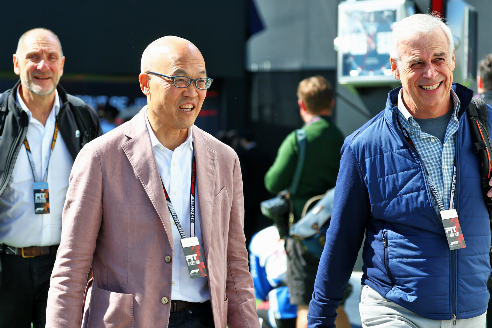 GP CANADA, (L to R): Derek Chang (USA) Liberty Media President e CEO with Robert R. Bennett (USA) Vice Chairman of the Board of Directors of Liberty Media.
22.05.2026. Formula 1 World Championship, Rd 5, Canadian Grand Prix, Montreal, Canada, Sprint Qualifiche Day.
- www.xpbimages.com, EMail: requests@xpbimages.com © Copyright: Bearne / XPB Images