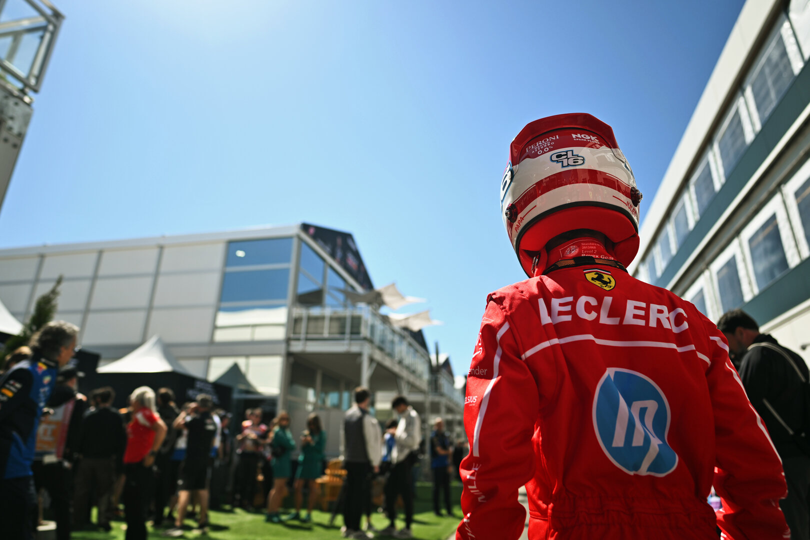 GP CANADA, A young Charles Leclerc (MON) Ferrari fan.
22.05.2026. Formula 1 World Championship, Rd 5, Canadian Grand Prix, Montreal, Canada, Sprint Qualifiche Day.
- www.xpbimages.com, EMail: requests@xpbimages.com © Copyright: Price / XPB Images