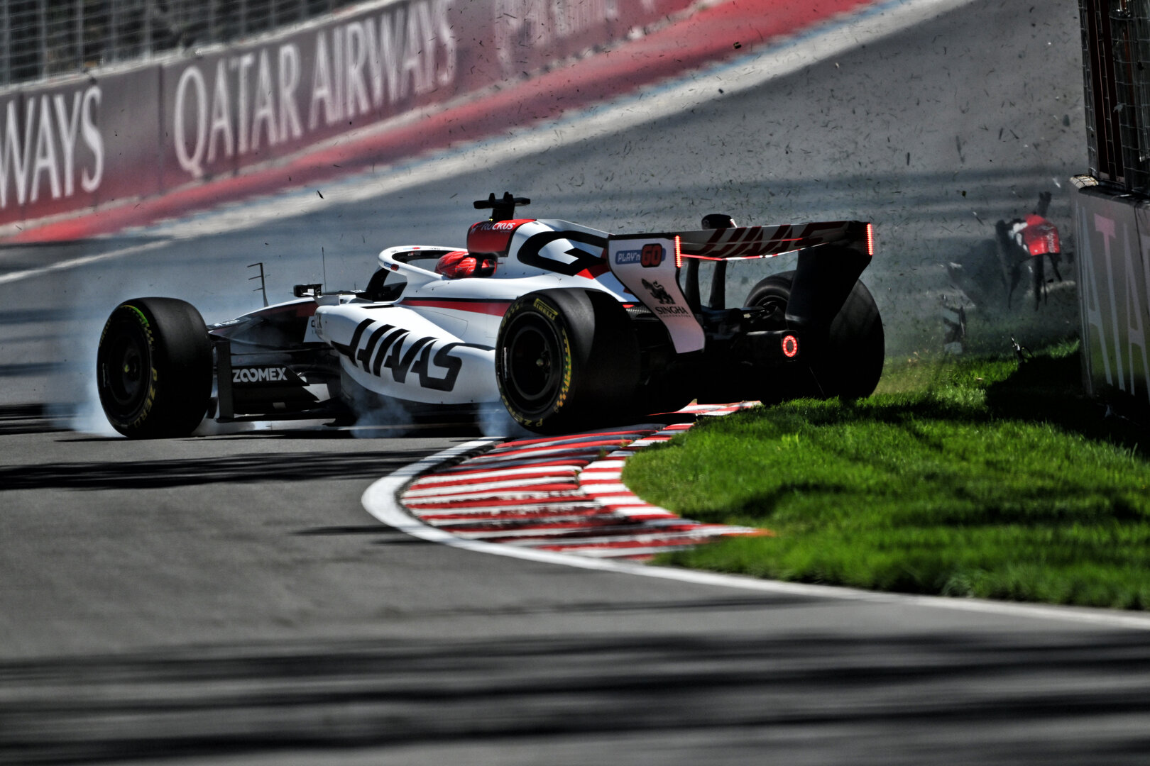 GP CANADA, Esteban Ocon (FRA) Haas F1 Team VF-26 crashed in the practice session.
22.05.2026. Formula 1 World Championship, Rd 5, Canadian Grand Prix, Montreal, Canada, Sprint Qualifiche Day.
- www.xpbimages.com, EMail: requests@xpbimages.com © Copyright: Price / XPB Images