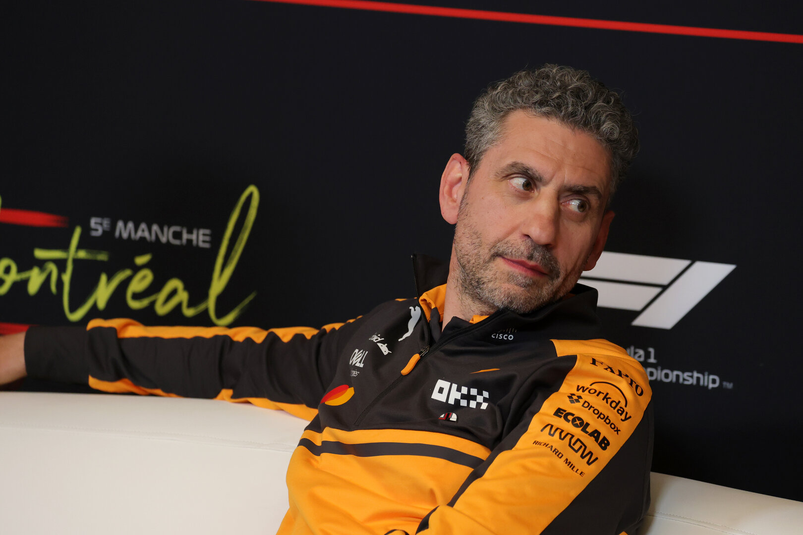 GP CANADA, Andrea Stella (ITA) McLaren F1 Team Team Principal in the FIA Press Conference.
22.05.2026. Formula 1 World Championship, Rd 5, Canadian Grand Prix, Montreal, Canada, Sprint Qualifiche Day.
- www.xpbimages.com, EMail: requests@xpbimages.com © Copyright: Moy / XPB Images