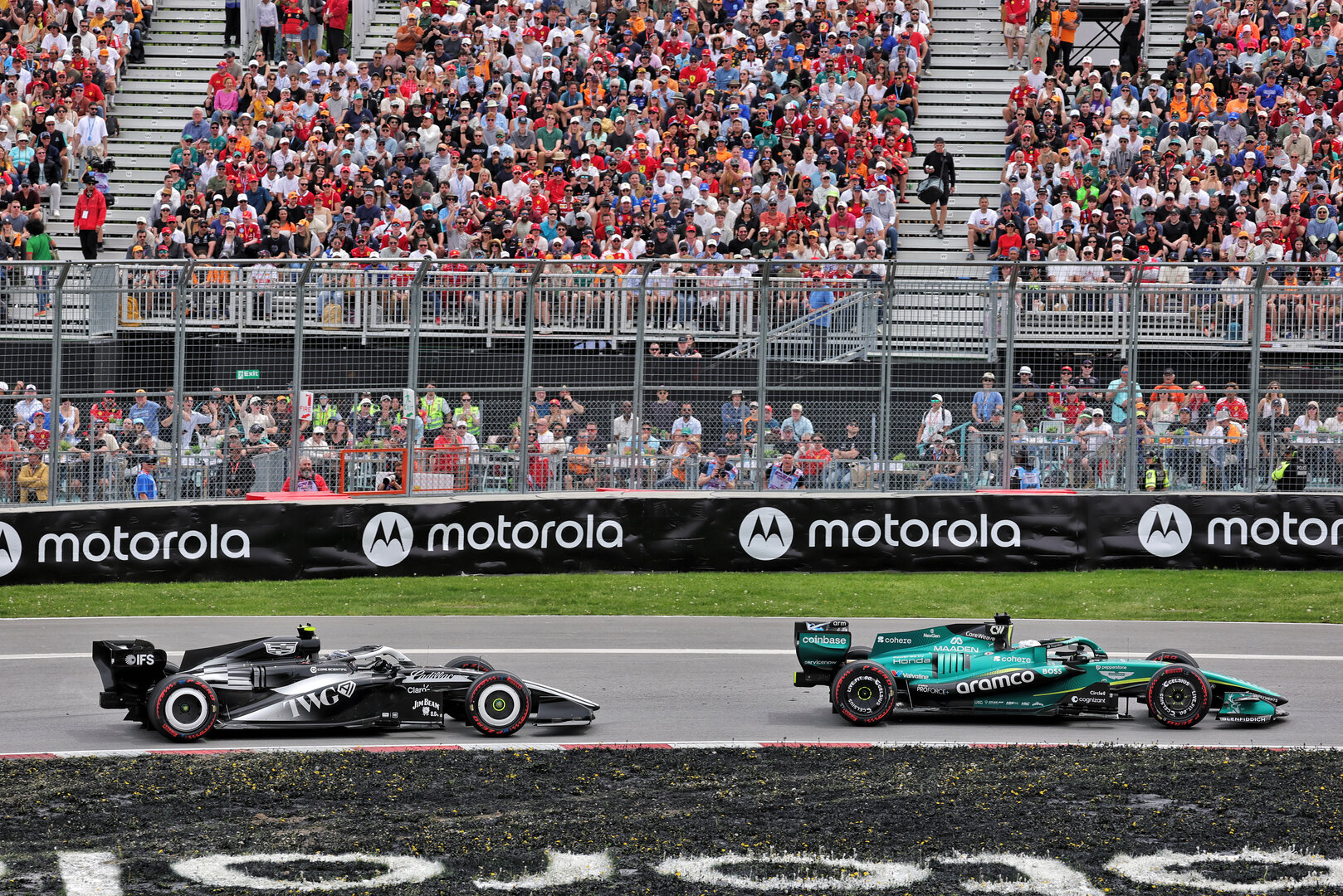 GP CANADA, Lance Stroll (CDN) Aston Martin F1 Team AMR26 e Valtteri Bottas (FIN) Cadillac Formula 1 Team MAC-26.
23.05.2026. Formula 1 World Championship, Rd 5, Canadian Grand Prix, Montreal, Canada, Sprint e Qualifiche Day.
- www.xpbimages.com, EMail: requests@xpbimages.com © Copyright: Moy / XPB Images