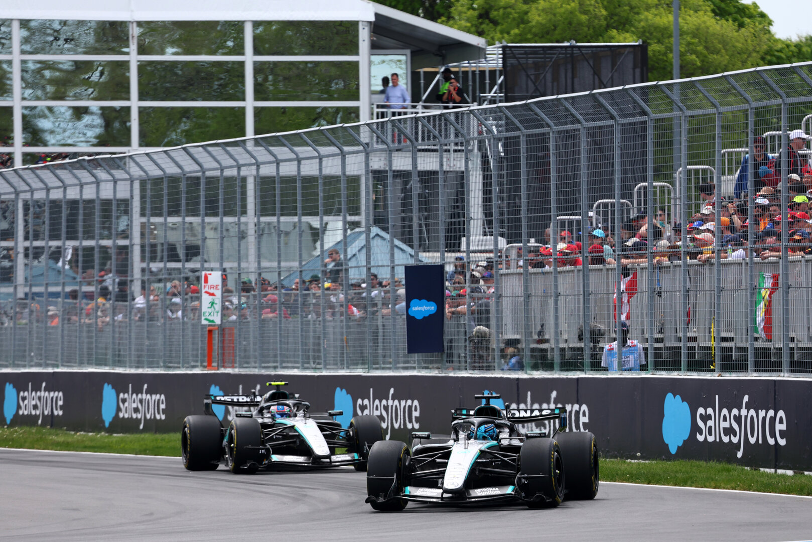GP CANADA, George Russell (GBR) Mercedes AMG Formula One Team W17.
23.05.2026. Formula 1 World Championship, Rd 5, Canadian Grand Prix, Montreal, Canada, Sprint e Qualifiche Day.
- www.xpbimages.com, EMail: requests@xpbimages.com © Copyright: Bearne / XPB Images