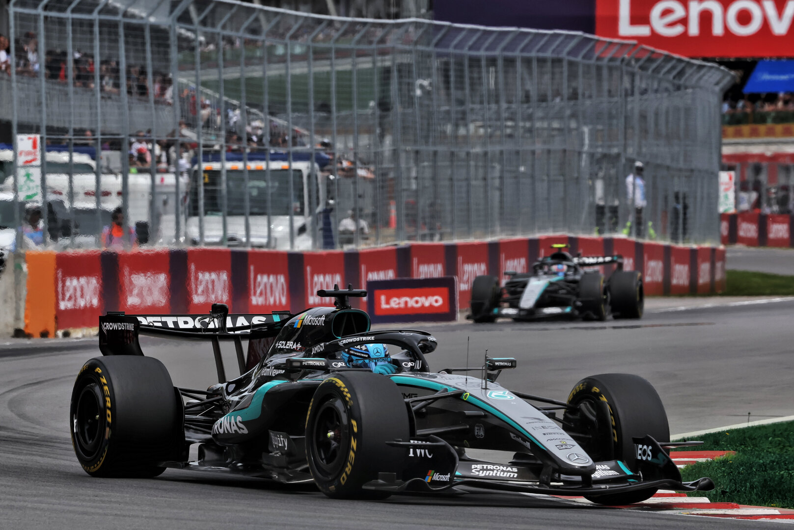 GP CANADA, George Russell (GBR) Mercedes AMG Formula One Team W17.
23.05.2026. Formula 1 World Championship, Rd 5, Canadian Grand Prix, Montreal, Canada, Sprint e Qualifiche Day.
 - www.xpbimages.com, EMail: requests@xpbimages.com © Copyright: Dunbar / XPB Images