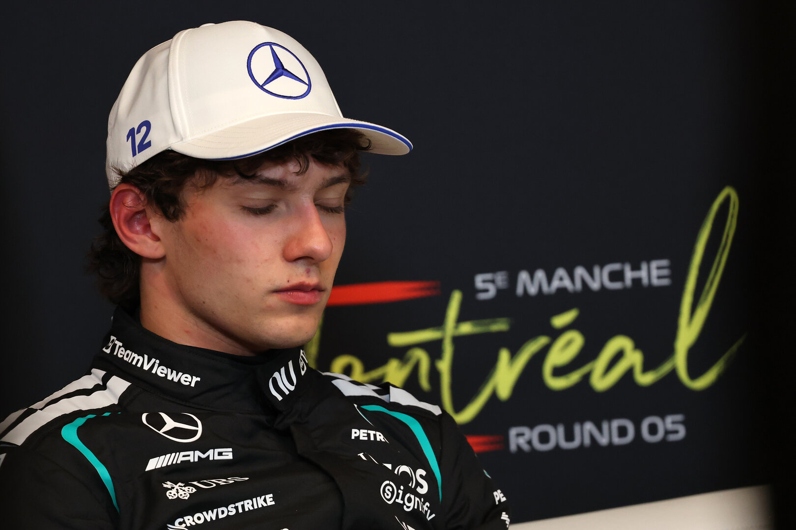 GP CANADA, Andrea Kimi Antonelli (ITA) Mercedes AMG Formula One Team in the post qualifying FIA Press Conference.
23.05.2026. Formula 1 World Championship, Rd 5, Canadian Grand Prix, Montreal, Canada, Sprint e Qualifiche Day.
- www.xpbimages.com, EMail: requests@xpbimages.com © Copyright: Batchelor / XPB Images
