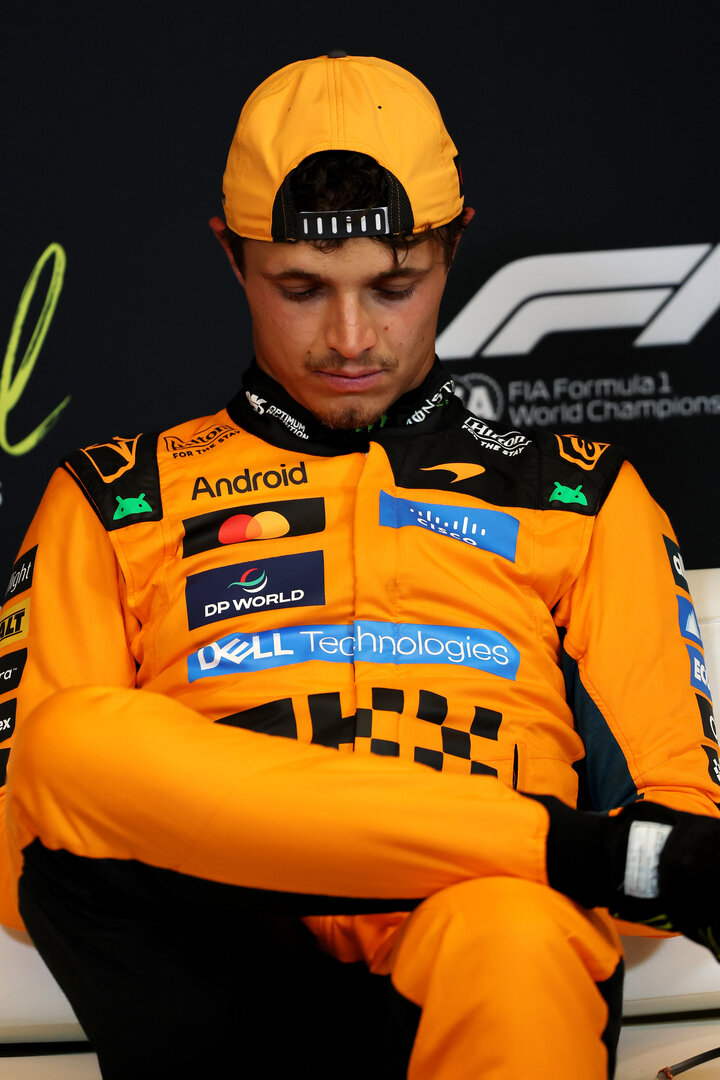 GP CANADA, Lando Norris (GBR) McLaren F1 Team in the post qualifying FIA Press Conference.
23.05.2026. Formula 1 World Championship, Rd 5, Canadian Grand Prix, Montreal, Canada, Sprint e Qualifiche Day.
- www.xpbimages.com, EMail: requests@xpbimages.com © Copyright: Batchelor / XPB Images