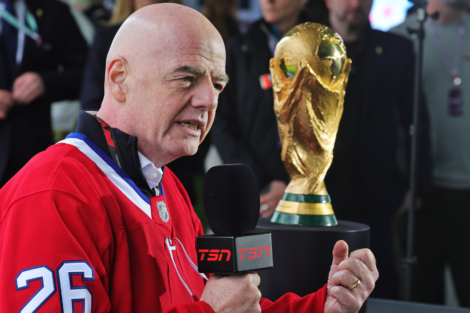 GP CANADA, Gianni Infantino (SUI) / (ITA) FIFA President.
24.05.2026. Formula 1 World Championship, Rd 5, Canadian Grand Prix, Montreal, Canada, Gara Day.
- www.xpbimages.com, EMail: requests@xpbimages.com © Copyright: Moy / XPB Images
