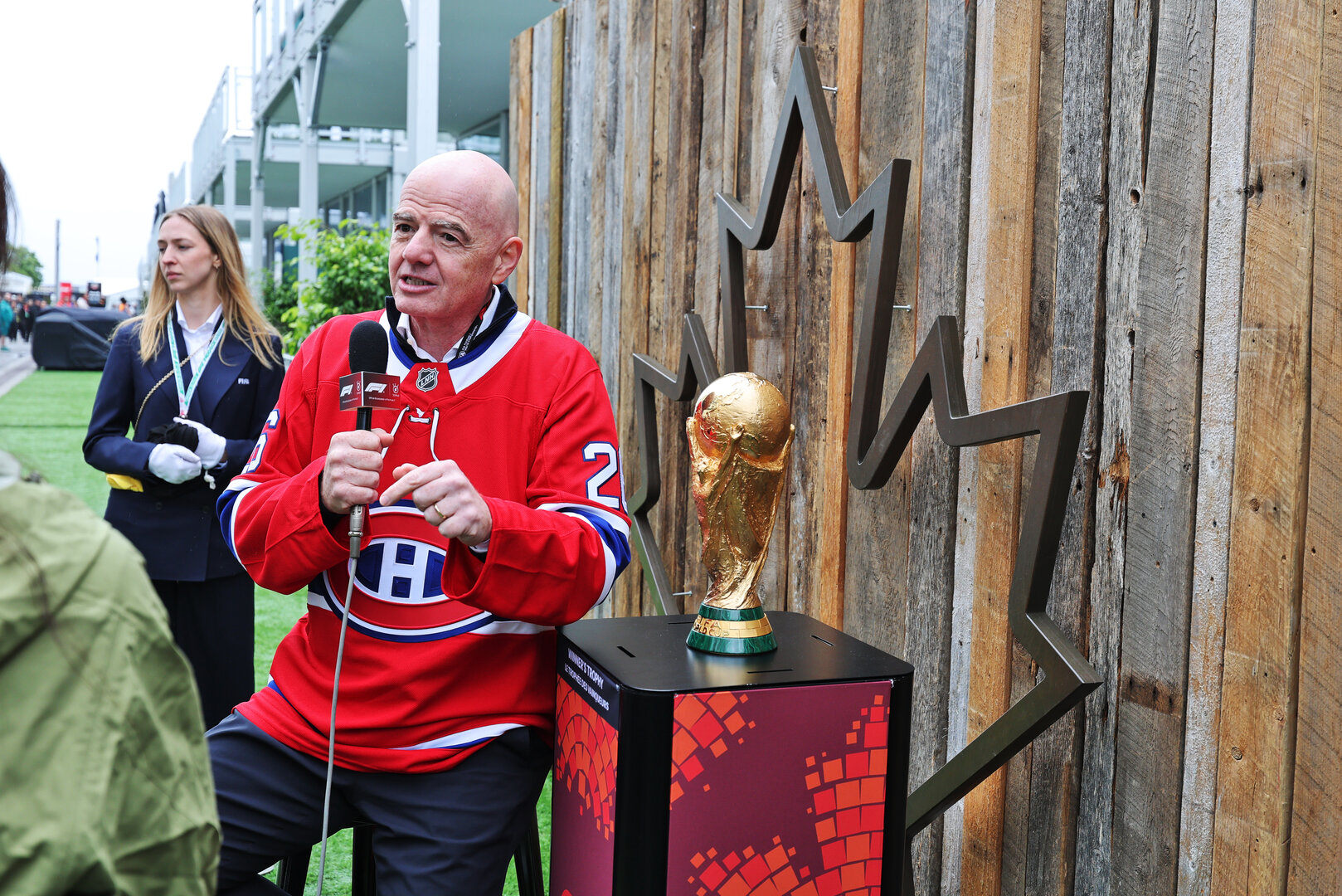 GP CANADA, Gianni Infantino (SUI) / (ITA) FIFA President.
24.05.2026. Formula 1 World Championship, Rd 5, Canadian Grand Prix, Montreal, Canada, Gara Day.
- www.xpbimages.com, EMail: requests@xpbimages.com © Copyright: Moy / XPB Images
