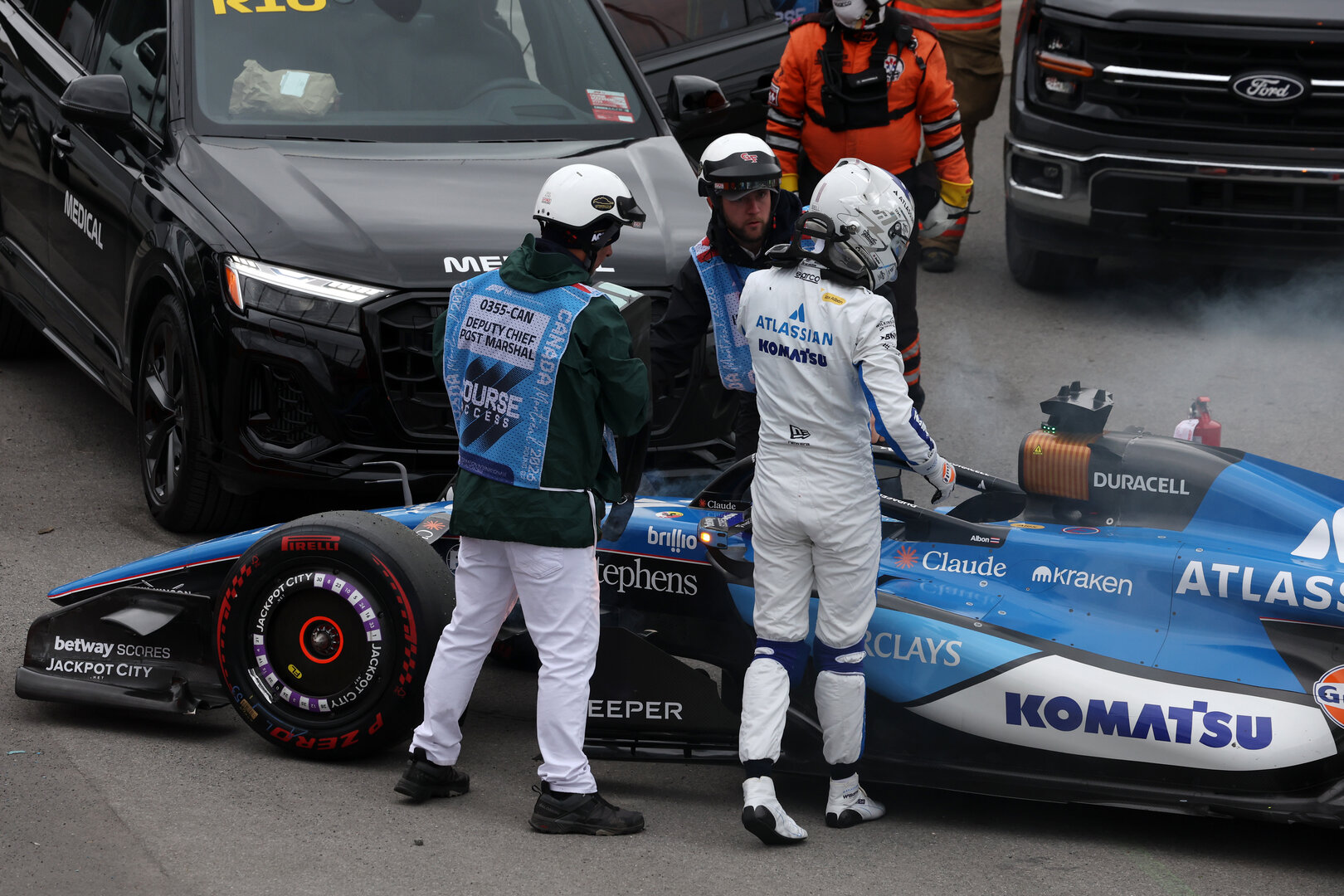 GP CANADA, Alexander Albon (THA) Williams F1 Team FW48 retired from the race.
24.05.2026. Formula 1 World Championship, Rd 5, Canadian Grand Prix, Montreal, Canada, Gara Day.
- www.xpbimages.com, EMail: requests@xpbimages.com © Copyright: Dunbar / XPB Images
