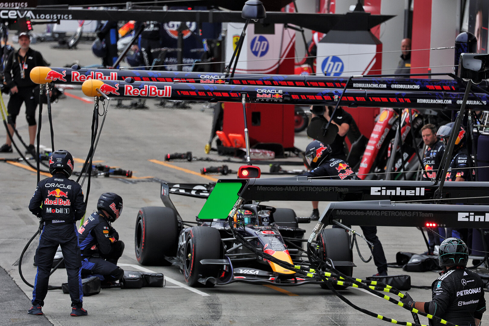 GP CANADA, Isack Hadjar (FRA) Red Bull Racing RB22 serves his 20 second stop / go penalty in the pits.
24.05.2026. Formula 1 World Championship, Rd 5, Canadian Grand Prix, Montreal, Canada, Gara Day.
- www.xpbimages.com, EMail: requests@xpbimages.com © Copyright: Moy / XPB Images