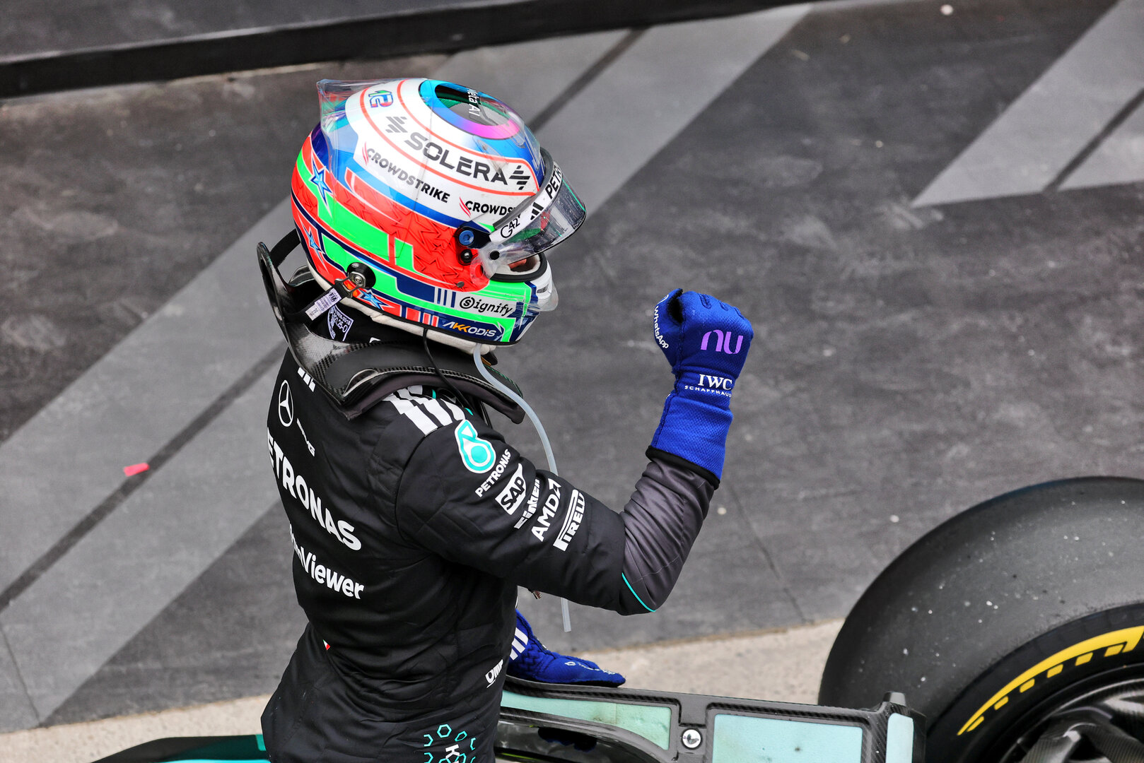 GP CANADA, Gara winner Andrea Kimi Antonelli (ITA) Mercedes AMG Formula One Team W17 celebrates in parc ferme.
24.05.2026. Formula 1 World Championship, Rd 5, Canadian Grand Prix, Montreal, Canada, Gara Day.
- www.xpbimages.com, EMail: requests@xpbimages.com © Copyright: Moy / XPB Images