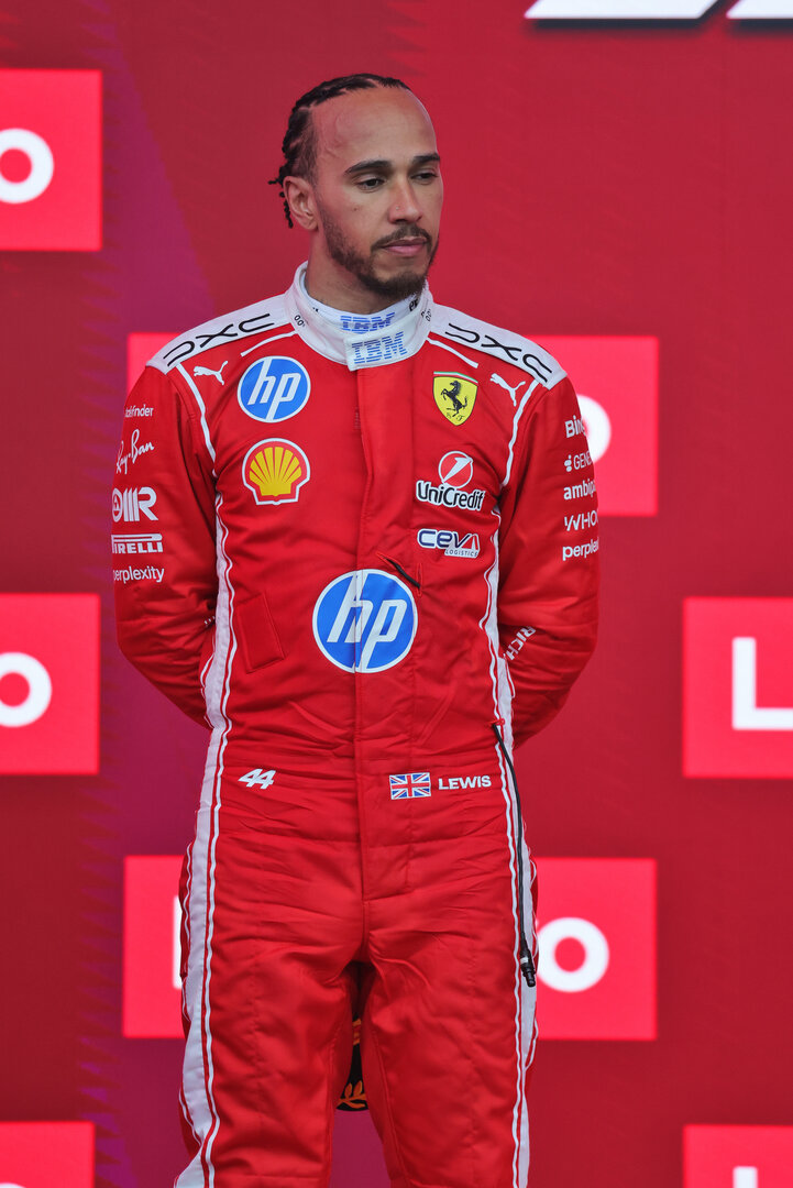 GP CANADA, Second placed Lewis Hamilton (GBR) Ferrari on the podium.
24.05.2026. Formula 1 World Championship, Rd 5, Canadian Grand Prix, Montreal, Canada, Gara Day.
- www.xpbimages.com, EMail: requests@xpbimages.com © Copyright: Moy / XPB Images