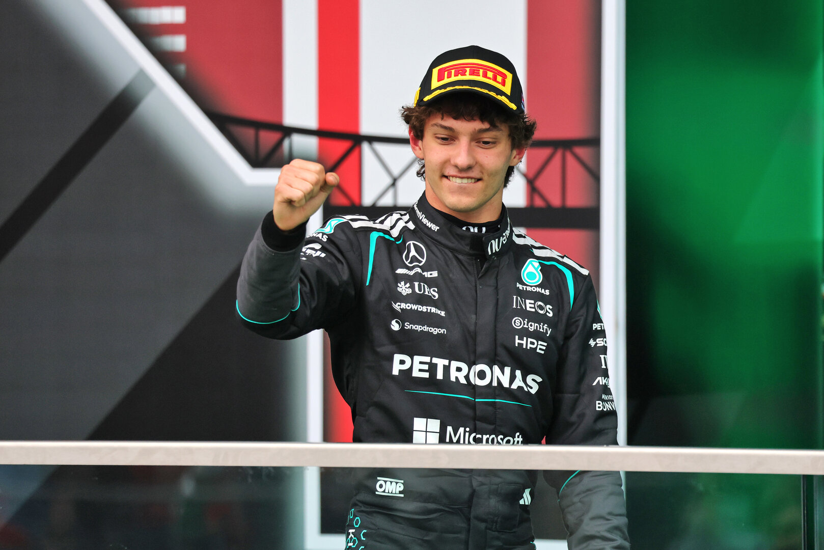 GP CANADA, Gara winner Andrea Kimi Antonelli (ITA) Mercedes AMG Formula One Team celebrates on the podium.
24.05.2026. Formula 1 World Championship, Rd 5, Canadian Grand Prix, Montreal, Canada, Gara Day.
- www.xpbimages.com, EMail: requests@xpbimages.com © Copyright: Moy / XPB Images