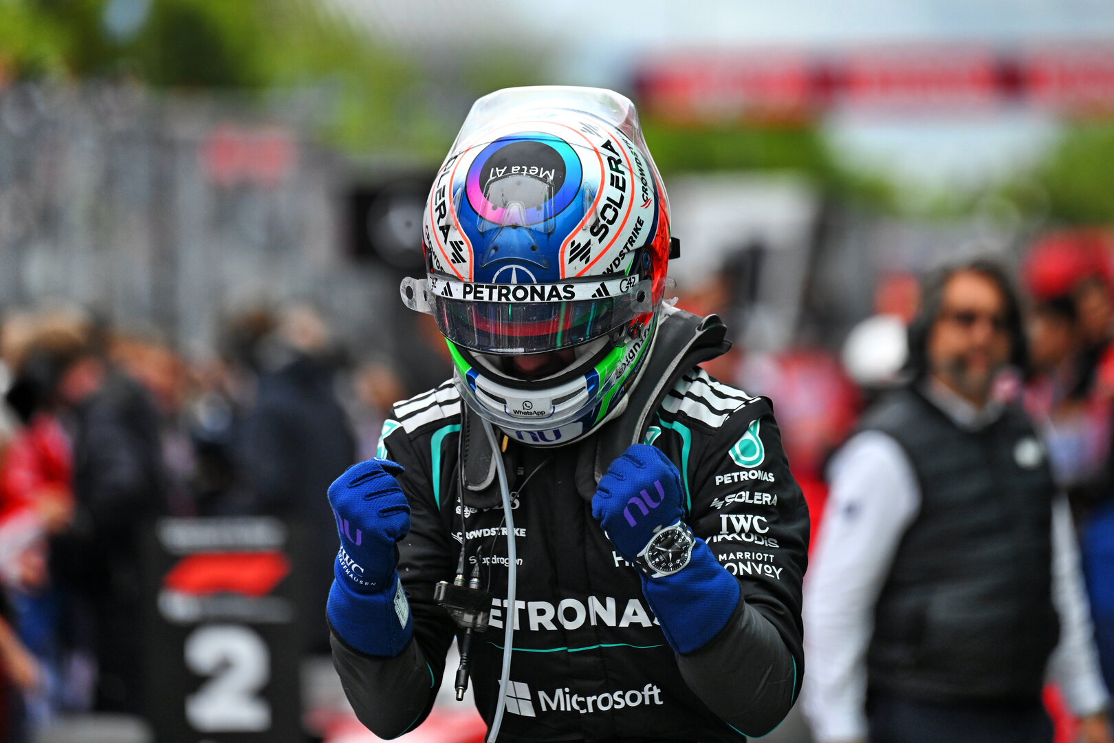 GP CANADA, Gara winner Andrea Kimi Antonelli (ITA) Mercedes AMG Formula One Team celebrates in parc ferme.
24.05.2026. Formula 1 World Championship, Rd 5, Canadian Grand Prix, Montreal, Canada, Gara Day.
- www.xpbimages.com, EMail: requests@xpbimages.com © Copyright: Price / XPB Images