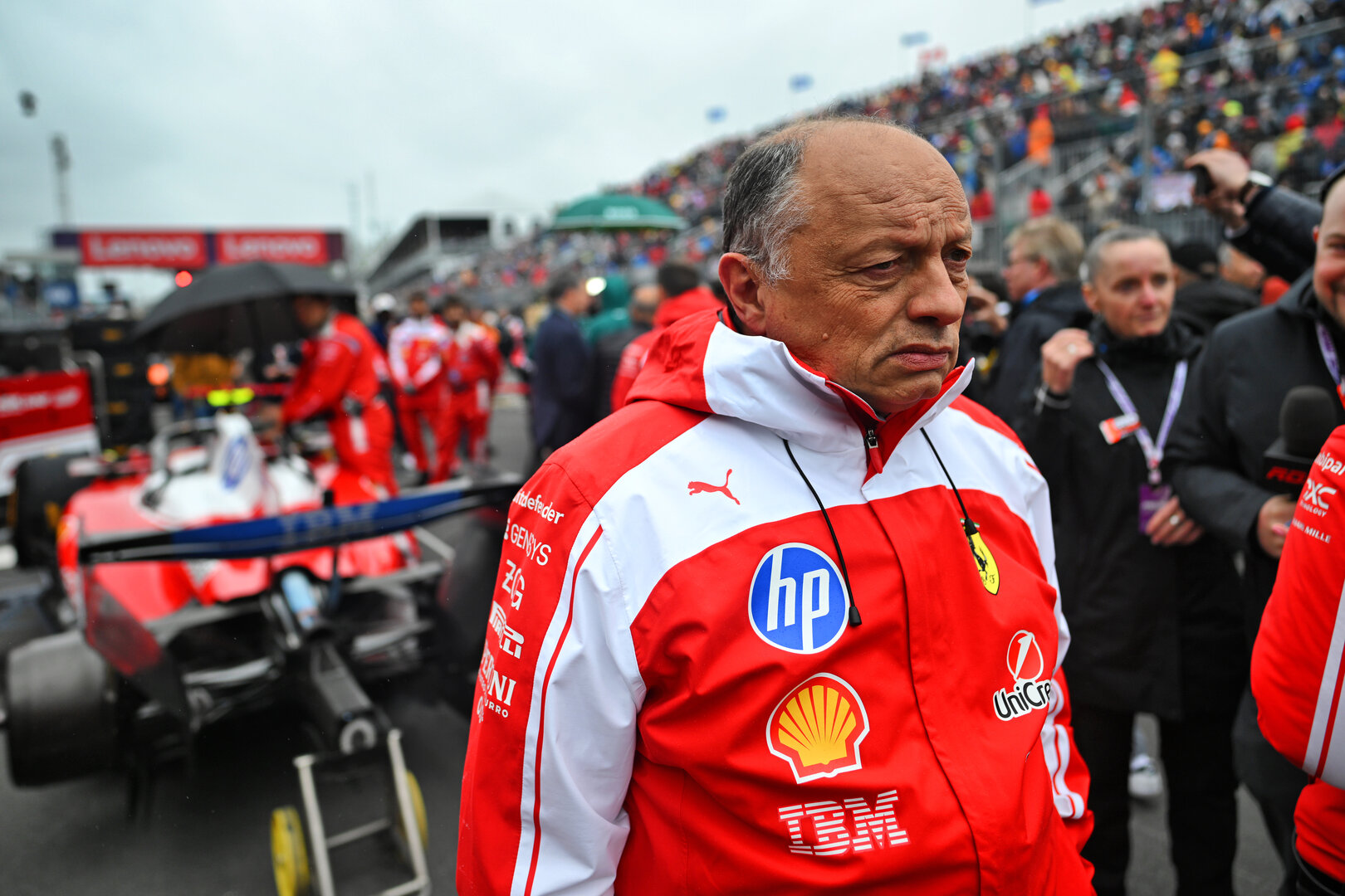GP CANADA, Frederic Vasseur (FRA) Ferrari Team Principal on the grid.
24.05.2026. Formula 1 World Championship, Rd 5, Canadian Grand Prix, Montreal, Canada, Gara Day.
- www.xpbimages.com, EMail: requests@xpbimages.com © Copyright: Price / XPB Images