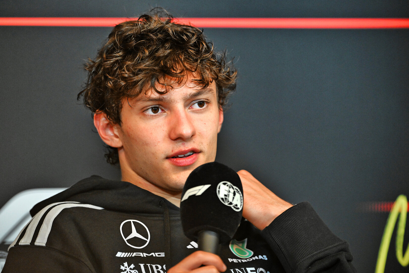 GP CANADA, Andrea Kimi Antonelli (ITA) Mercedes AMG Formula One Team in the post race FIA Press Conference.
24.05.2026. Formula 1 World Championship, Rd 5, Canadian Grand Prix, Montreal, Canada, Gara Day.
- www.xpbimages.com, EMail: requests@xpbimages.com © Copyright: Price / XPB Images