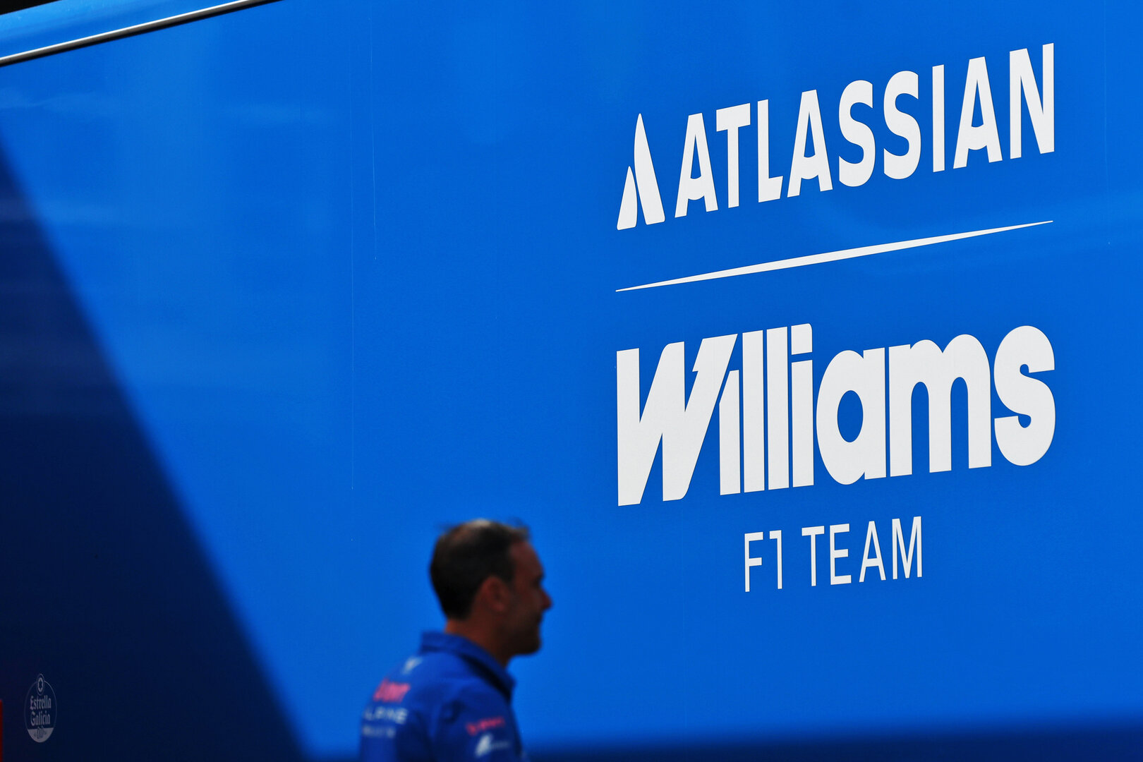 GP CATALUNYA, Williams F1 Team logo.
11.06.2026. Formula 1 World Championship, Rd 7, Barcelona-Catalunya Grand Prix, Barcelona, Spain, Preparation Day.
 - www.xpbimages.com, EMail: requests@xpbimages.com © Copyright: Patching / XPB Images