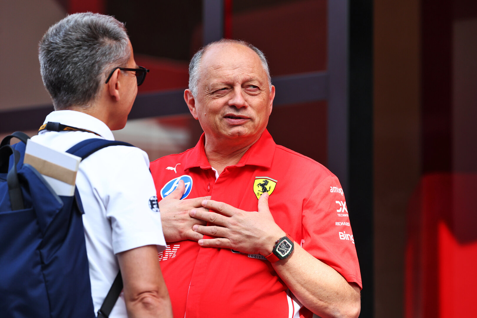 GP CATALUNYA, Frederic Vasseur (FRA) Ferrari Team Principal.
11.06.2026. Formula 1 World Championship, Rd 7, Barcelona-Catalunya Grand Prix, Barcelona, Spain, Preparation Day.
- www.xpbimages.com, EMail: requests@xpbimages.com © Copyright: Patching / XPB Images