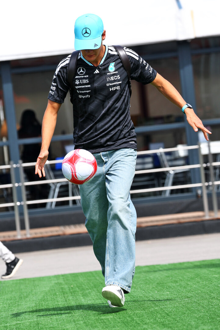 GP CATALUNYA, George Russell (GBR) Mercedes AMG Formula One Team.
11.06.2026. Formula 1 World Championship, Rd 7, Barcelona-Catalunya Grand Prix, Barcelona, Spain, Preparation Day.
- www.xpbimages.com, EMail: requests@xpbimages.com © Copyright: Bearne / XPB Images