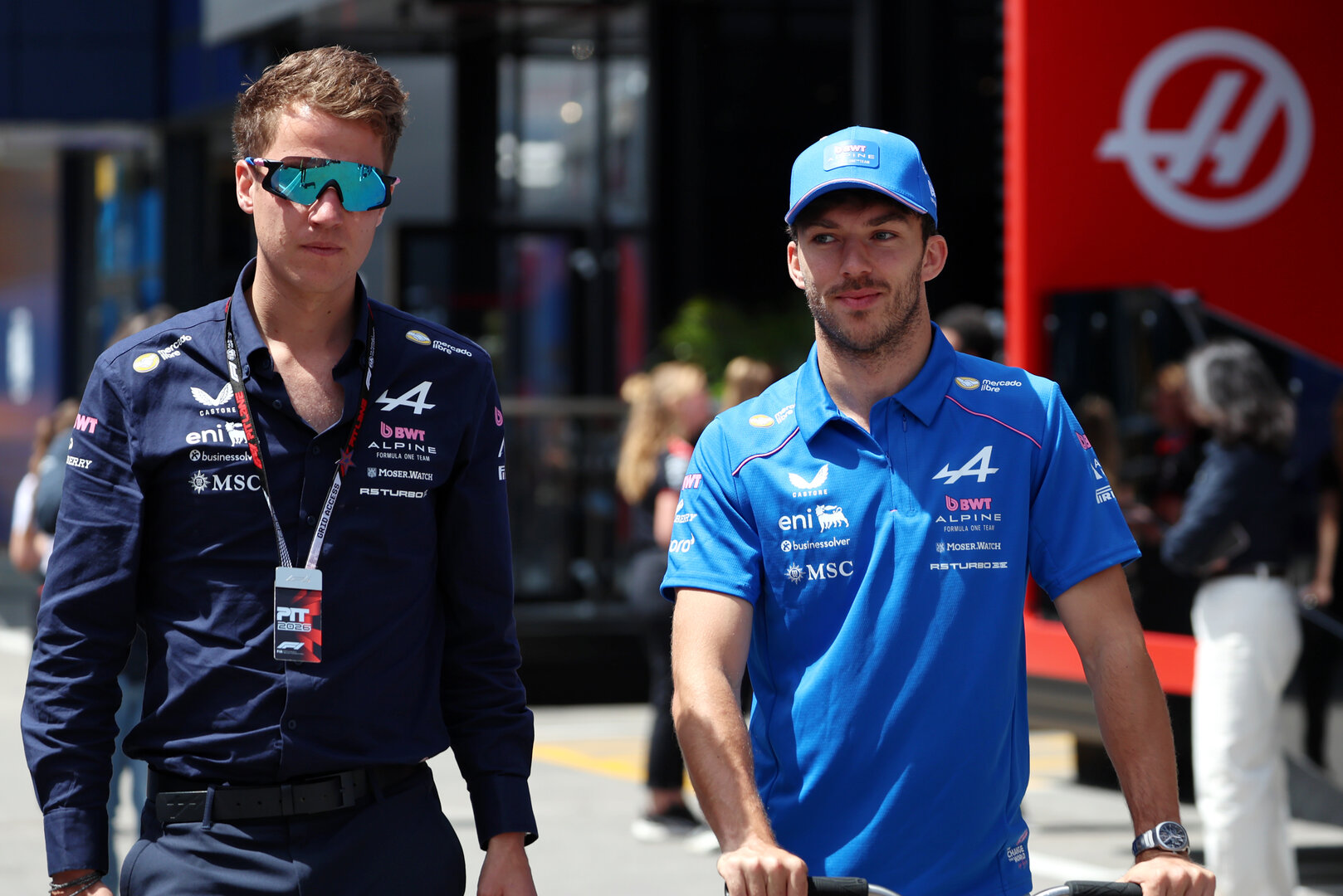 GP CATALUNYA, (L to R): James Lloyd (GBR) Alpine F1 Team Senior Communications Manager with Pierre Gasly (FRA) Alpine F1 Team.
11.06.2026. Formula 1 World Championship, Rd 7, Barcelona-Catalunya Grand Prix, Barcelona, Spain, Preparation Day.
- www.xpbimages.com, EMail: requests@xpbimages.com © Copyright: Rew / XPB Images