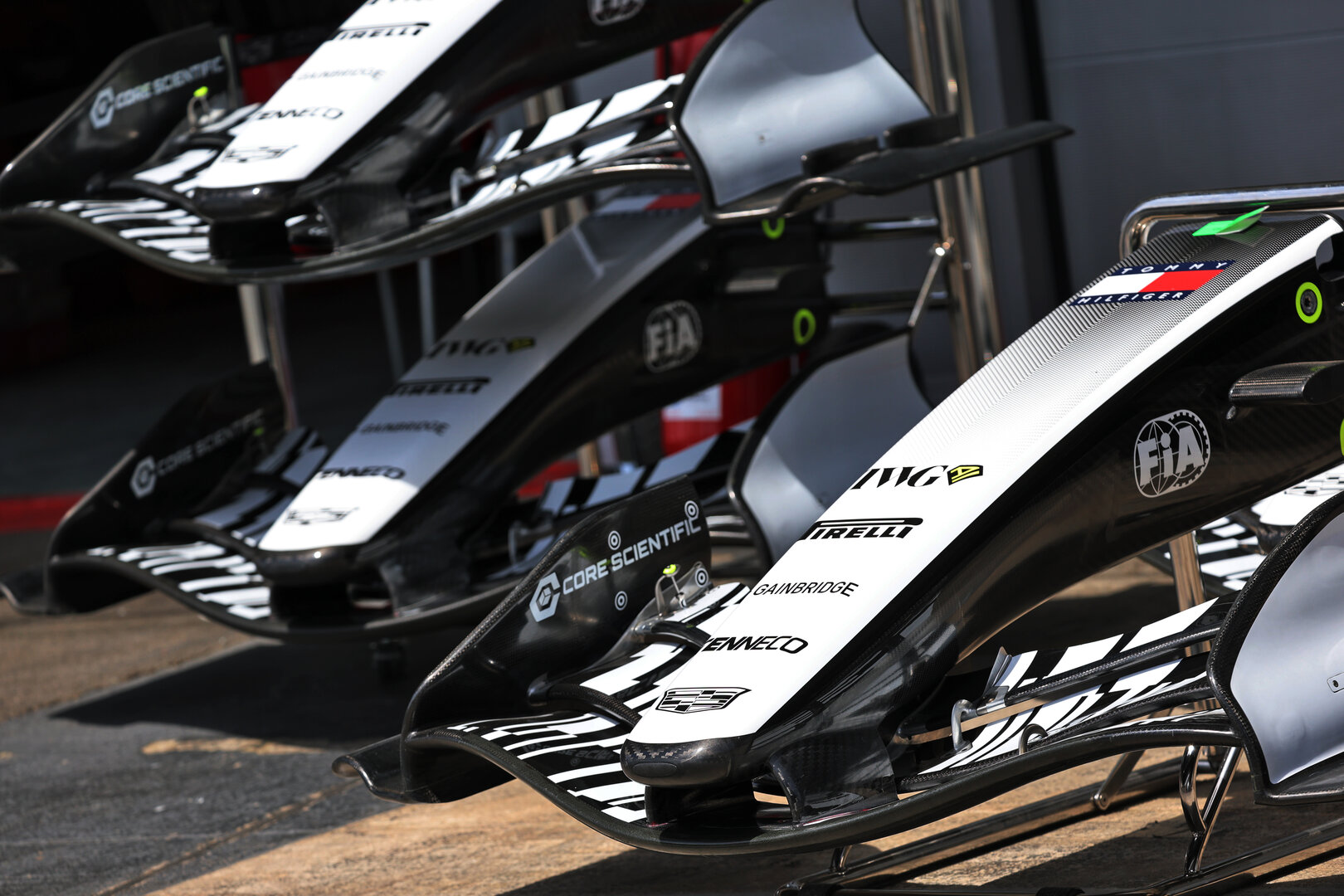 GP CATALUNYA, Cadillac Formula 1 Team MAC-26 front wings.
11.06.2026. Formula 1 World Championship, Rd 7, Barcelona-Catalunya Grand Prix, Barcelona, Spain, Preparation Day.
- www.xpbimages.com, EMail: requests@xpbimages.com © Copyright: Batchelor / XPB Images