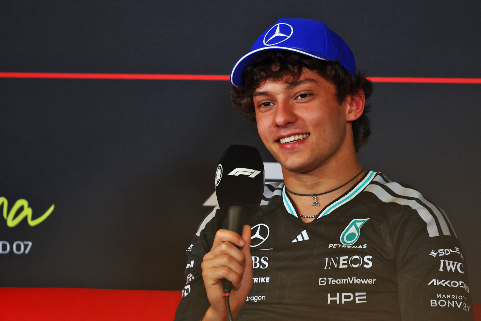 GP CATALUNYA, Andrea Kimi Antonelli (ITA) Mercedes AMG Formula One Team in the FIA Press Conference.
11.06.2026. Formula 1 World Championship, Rd 7, Barcelona-Catalunya Grand Prix, Barcelona, Spain, Preparation Day.
- www.xpbimages.com, EMail: requests@xpbimages.com © Copyright: Bearne / XPB Images