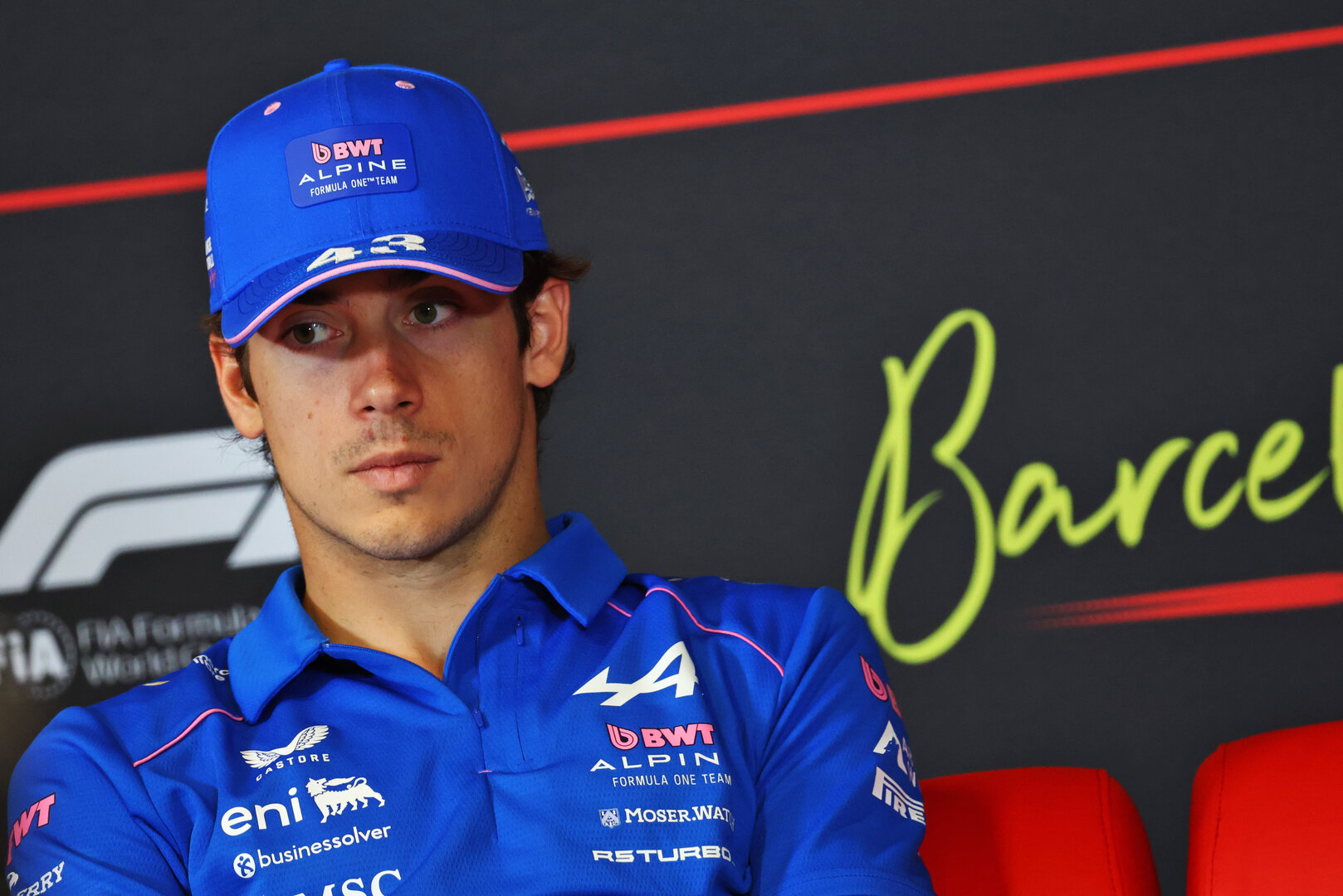 GP CATALUNYA, Franco Colapinto (ARG) Alpine F1 Team in the FIA Press Conference.
11.06.2026. Formula 1 World Championship, Rd 7, Barcelona-Catalunya Grand Prix, Barcelona, Spain, Preparation Day.
- www.xpbimages.com, EMail: requests@xpbimages.com © Copyright: Bearne / XPB Images