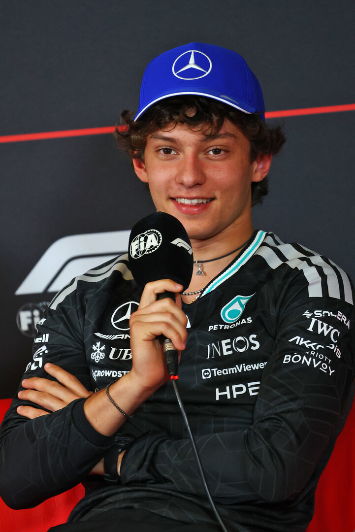 GP CATALUNYA, Andrea Kimi Antonelli (ITA) Mercedes AMG Formula One Team in the FIA Press Conference.
11.06.2026. Formula 1 World Championship, Rd 7, Barcelona-Catalunya Grand Prix, Barcelona, Spain, Preparation Day.
- www.xpbimages.com, EMail: requests@xpbimages.com © Copyright: Bearne / XPB Images