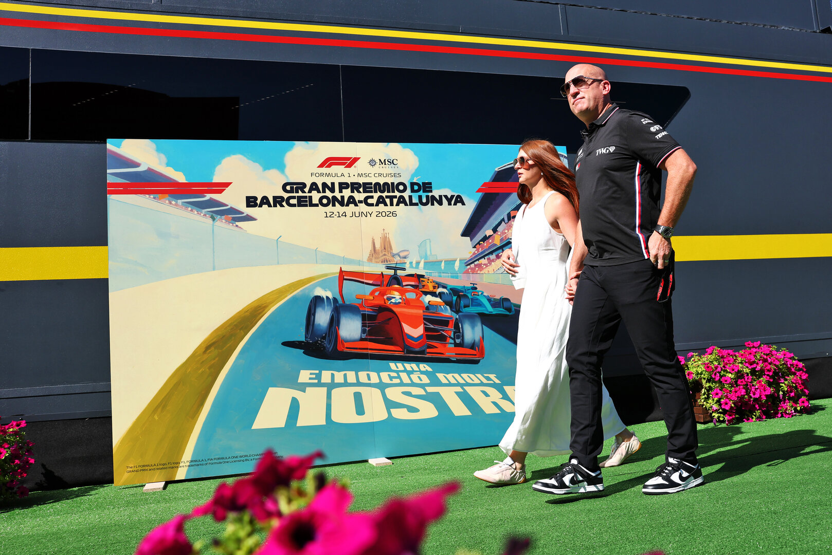 GP CATALUNYA, (L to R): Cassidy Towriss (USA) with her husband Dan Towriss (USA) Cadillac F1 Team e TWG Motorsports CEO.
12.06.2026. Formula 1 World Championship, Rd 7, Barcelona-Catalunya Grand Prix, Barcelona, Spain, Practice Day.
- www.xpbimages.com, EMail: requests@xpbimages.com © Copyright: Bearne / XPB Images