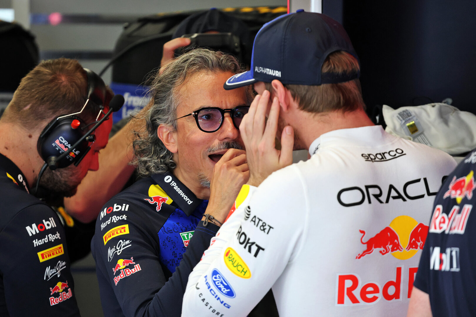 GP CATALUNYA, (L to R): Laurent Mekies (FRA) Red Bull Racing Team Principal e CEO with Max Verstappen (NLD) Red Bull Racing.
12.06.2026. Formula 1 World Championship, Rd 7, Barcelona-Catalunya Grand Prix, Barcelona, Spain, Practice Day.
- www.xpbimages.com, EMail: requests@xpbimages.com © Copyright: Batchelor / XPB Images