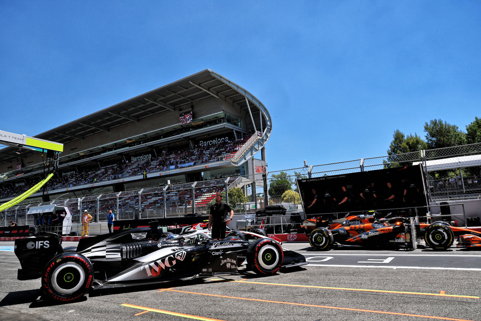 GP CATALUNYA, Colton Herta (USA) Cadillac Formula 1 Team MAC-26 Test Driver leaves the pits.
12.06.2026. Formula 1 World Championship, Rd 7, Barcelona-Catalunya Grand Prix, Barcelona, Spain, Practice Day.
- www.xpbimages.com, EMail: requests@xpbimages.com © Copyright: Batchelor / XPB Images