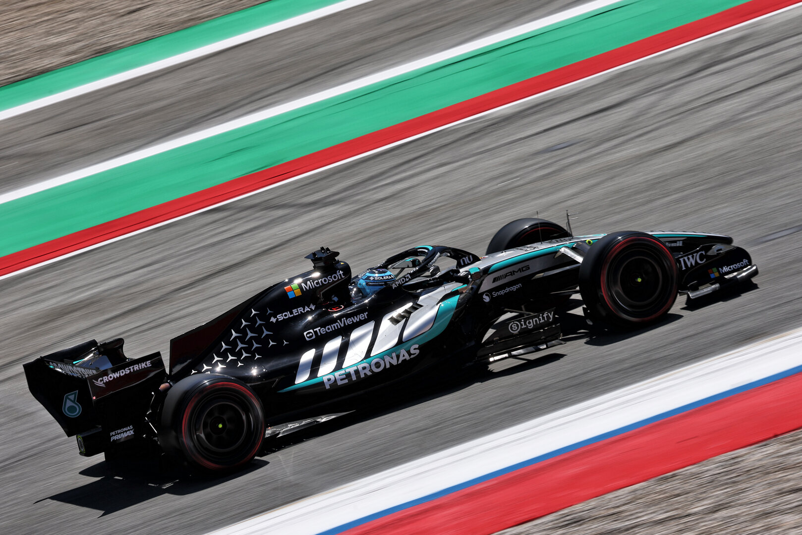 GP CATALUNYA, George Russell (GBR) Mercedes AMG Formula One Team W17.
12.06.2026. Formula 1 World Championship, Rd 7, Barcelona-Catalunya Grand Prix, Barcelona, Spain, Practice Day.
- www.xpbimages.com, EMail: requests@xpbimages.com © Copyright: Charniaux / XPB Images