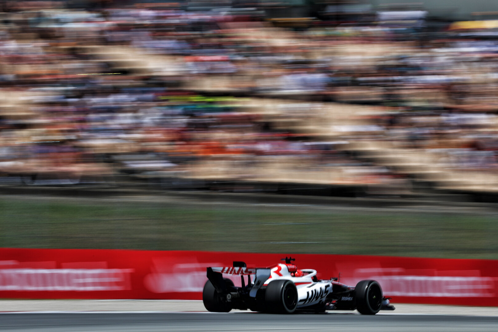 GP CATALUNYA, Esteban Ocon (FRA) Haas F1 Team VF-26.
12.06.2026. Formula 1 World Championship, Rd 7, Barcelona-Catalunya Grand Prix, Barcelona, Spain, Practice Day.
 - www.xpbimages.com, EMail: requests@xpbimages.com © Copyright: Patching / XPB Images