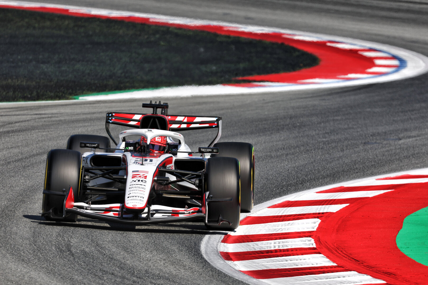 GP CATALUNYA, Esteban Ocon (FRA) Haas F1 Team VF-26.
12.06.2026. Formula 1 World Championship, Rd 7, Barcelona-Catalunya Grand Prix, Barcelona, Spain, Practice Day.
 - www.xpbimages.com, EMail: requests@xpbimages.com © Copyright: Patching / XPB Images