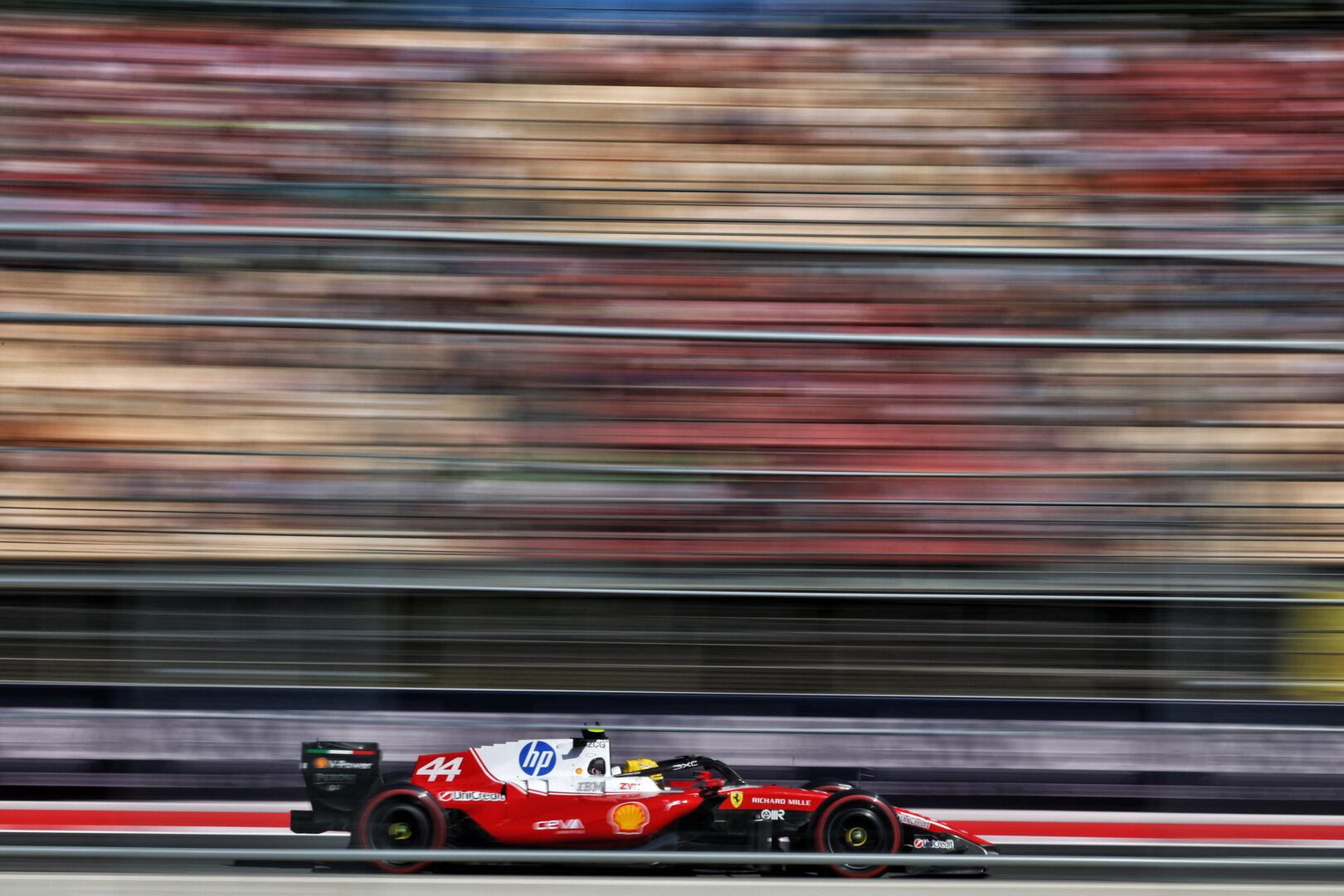 GP CATALUNYA, Lewis Hamilton (GBR) Ferrari SF-26.
12.06.2026. Formula 1 World Championship, Rd 7, Barcelona-Catalunya Grand Prix, Barcelona, Spain, Practice Day.
 - www.xpbimages.com, EMail: requests@xpbimages.com © Copyright: Patching / XPB Images