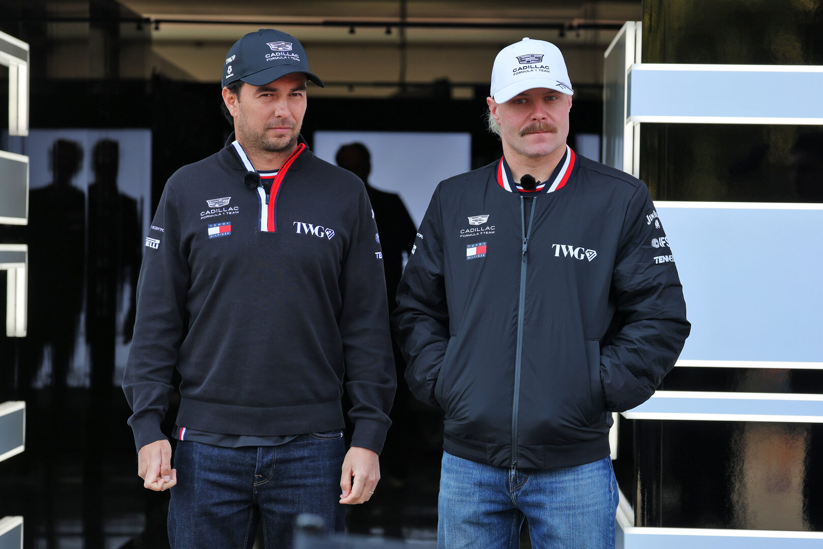 GP CINA, (L to R): Sergio Perez (MEX) Cadillac Formula 1 Team with team mate Valtteri Bottas (FIN) Cadillac Formula 1 Team.
12.03.2026. Formula 1 World Championship, Rd 2, Chinese Grand Prix, Shanghai, China, Preparation Day.
- www.xpbimages.com, EMail: requests@xpbimages.com © Copyright: Moy / XPB Images