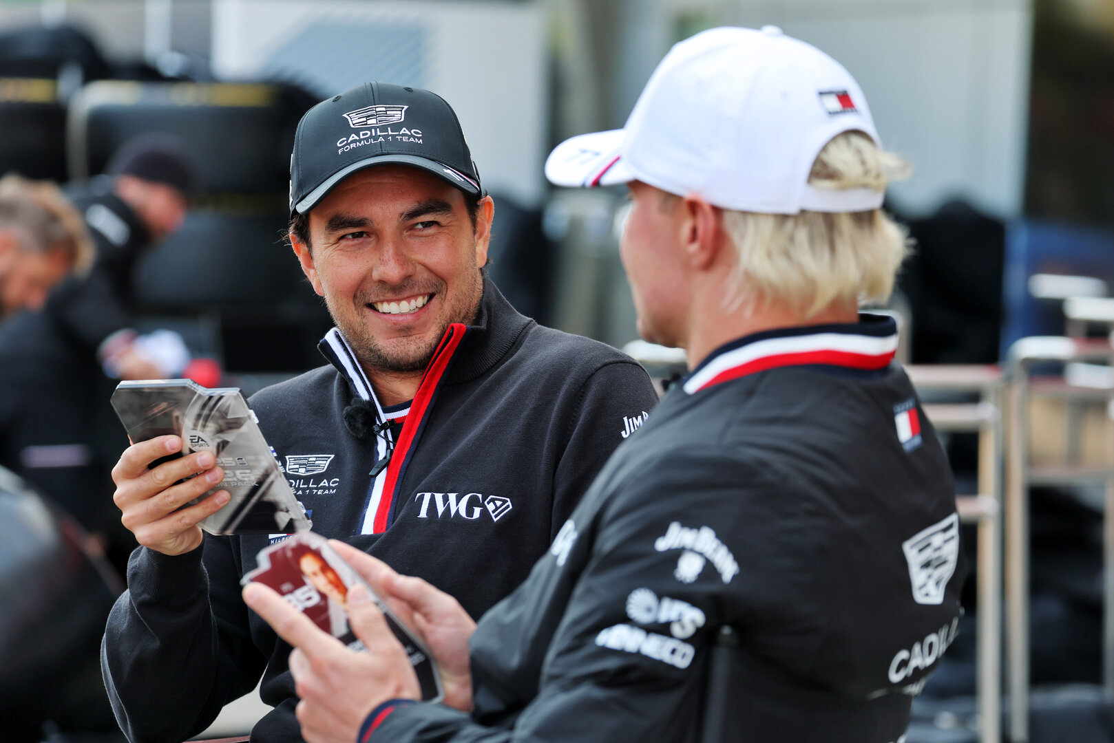 GP CINA, (L to R): Sergio Perez (MEX) Cadillac Formula 1 Team with team mate Valtteri Bottas (FIN) Cadillac Formula 1 Team.
12.03.2026. Formula 1 World Championship, Rd 2, Chinese Grand Prix, Shanghai, China, Preparation Day.
- www.xpbimages.com, EMail: requests@xpbimages.com © Copyright: Moy / XPB Images