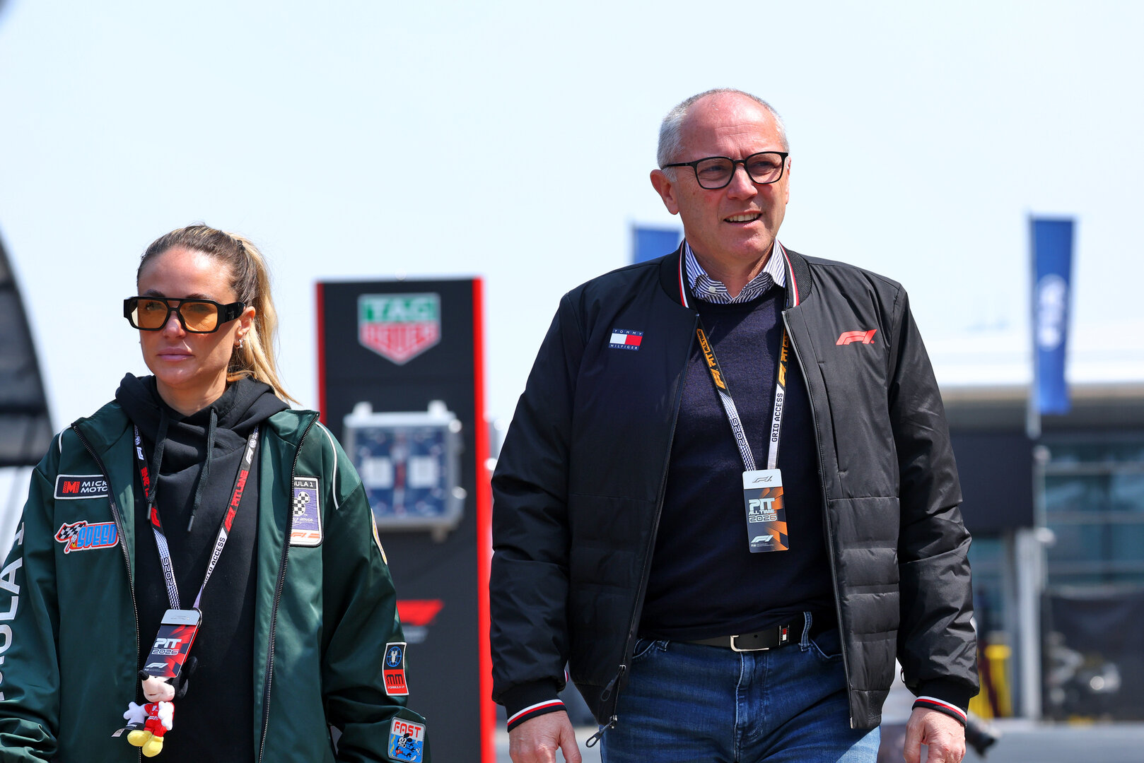 GP CINA, Stefano Domenicali (ITA) Formula One President e CEO (Right).
12.03.2026. Formula 1 World Championship, Rd 2, Chinese Grand Prix, Shanghai, China, Preparation Day.
- www.xpbimages.com, EMail: requests@xpbimages.com © Copyright: Bearne / XPB Images