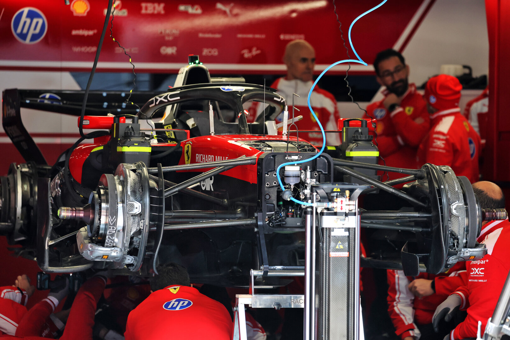GP CINA, Ferrari SF-26 being prepared in the pit garage.
12.03.2026. Formula 1 World Championship, Rd 2, Chinese Grand Prix, Shanghai, China, Preparation Day.
- www.xpbimages.com, EMail: requests@xpbimages.com © Copyright: Moy / XPB Images