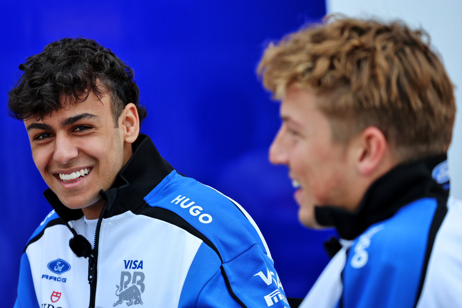 GP CINA, (L to R): Arvid Lindblad (GBR) Racing Bulls Formula One Team with team mate Liam Lawson (NZL) Racing Bulls Formula One Team.
12.03.2026. Formula 1 World Championship, Rd 2, Chinese Grand Prix, Shanghai, China, Preparation Day.
- www.xpbimages.com, EMail: requests@xpbimages.com © Copyright: Batchelor / XPB Images