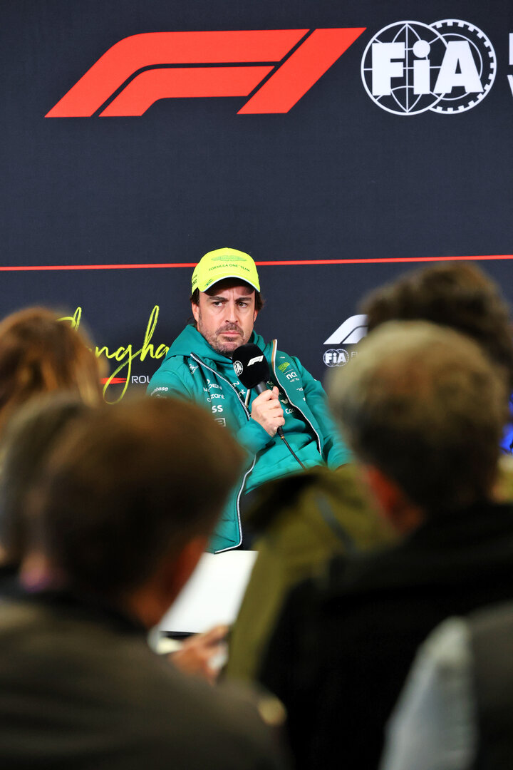 GP CINA, Fernando Alonso (ESP) Aston Martin F1 Team in the FIA Press Conference.
12.03.2026. Formula 1 World Championship, Rd 2, Chinese Grand Prix, Shanghai, China, Preparation Day.
- www.xpbimages.com, EMail: requests@xpbimages.com © Copyright: Bearne / XPB Images