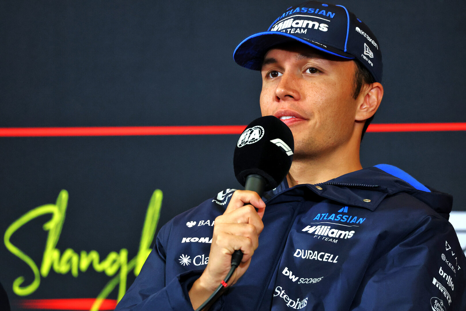 GP CINA, Alexander Albon (THA) Williams F1 Team in the FIA Press Conference.
12.03.2026. Formula 1 World Championship, Rd 2, Chinese Grand Prix, Shanghai, China, Preparation Day.
- www.xpbimages.com, EMail: requests@xpbimages.com © Copyright: Bearne / XPB Images