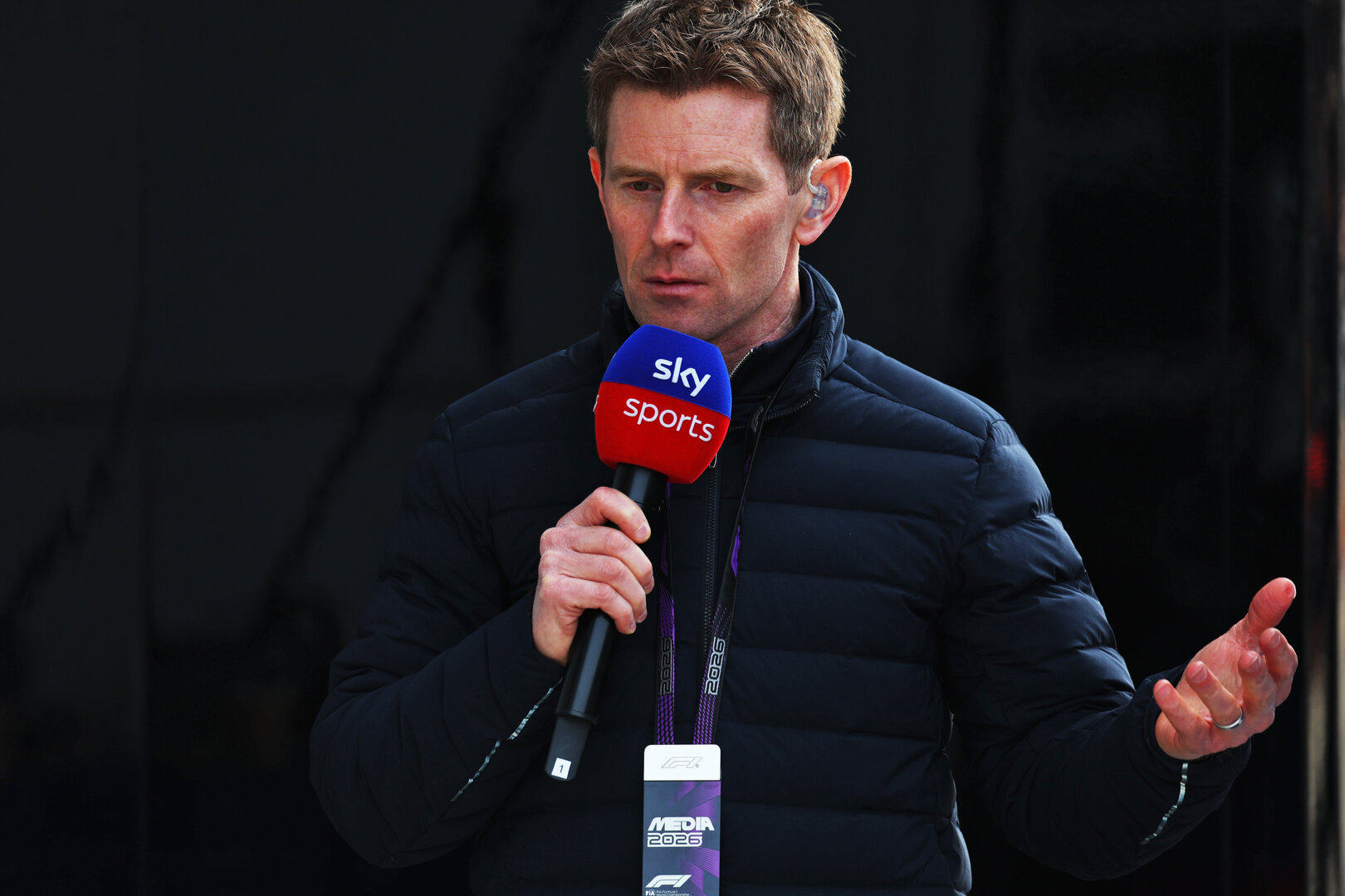 GP CINA, Anthony Davidson (GBR) Sky Sports F1 Presenter.
12.03.2026. Formula 1 World Championship, Rd 2, Chinese Grand Prix, Shanghai, China, Preparation Day.
 - www.xpbimages.com, EMail: requests@xpbimages.com © Copyright: Patching / XPB Images