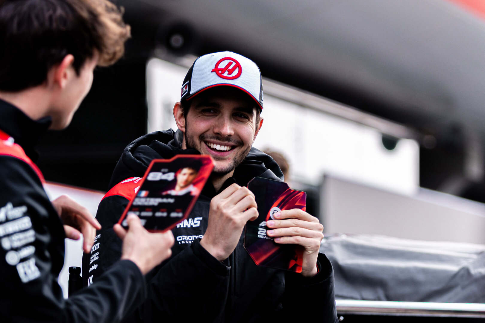 GP CINA, (L to R): Oliver Bearman (GBR) Haas F1 Team with Esteban Ocon (FRA) Haas F1 Team.
12.03.2026. Formula 1 World Championship, Rd 2, Chinese Grand Prix, Shanghai, China, Preparation Day.
- www.xpbimages.com, EMail: requests@xpbimages.com © Copyright: Denny / XPB Images