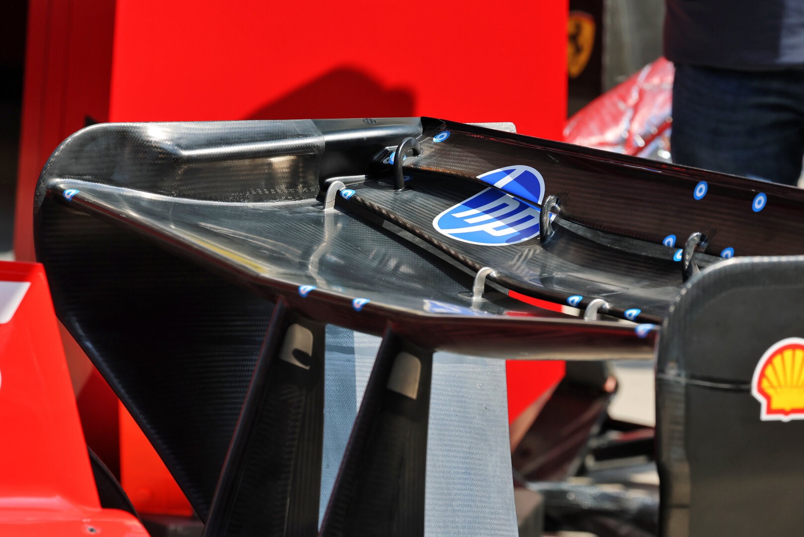 GP CINA, Ferrari SF-26 - 'upside-down' rear wing.
13.03.2026. Formula 1 World Championship, Rd 2, Chinese Grand Prix, Shanghai, China, Sprint Qualifiche Day.
- www.xpbimages.com, EMail: requests@xpbimages.com © Copyright: Moy / XPB Images