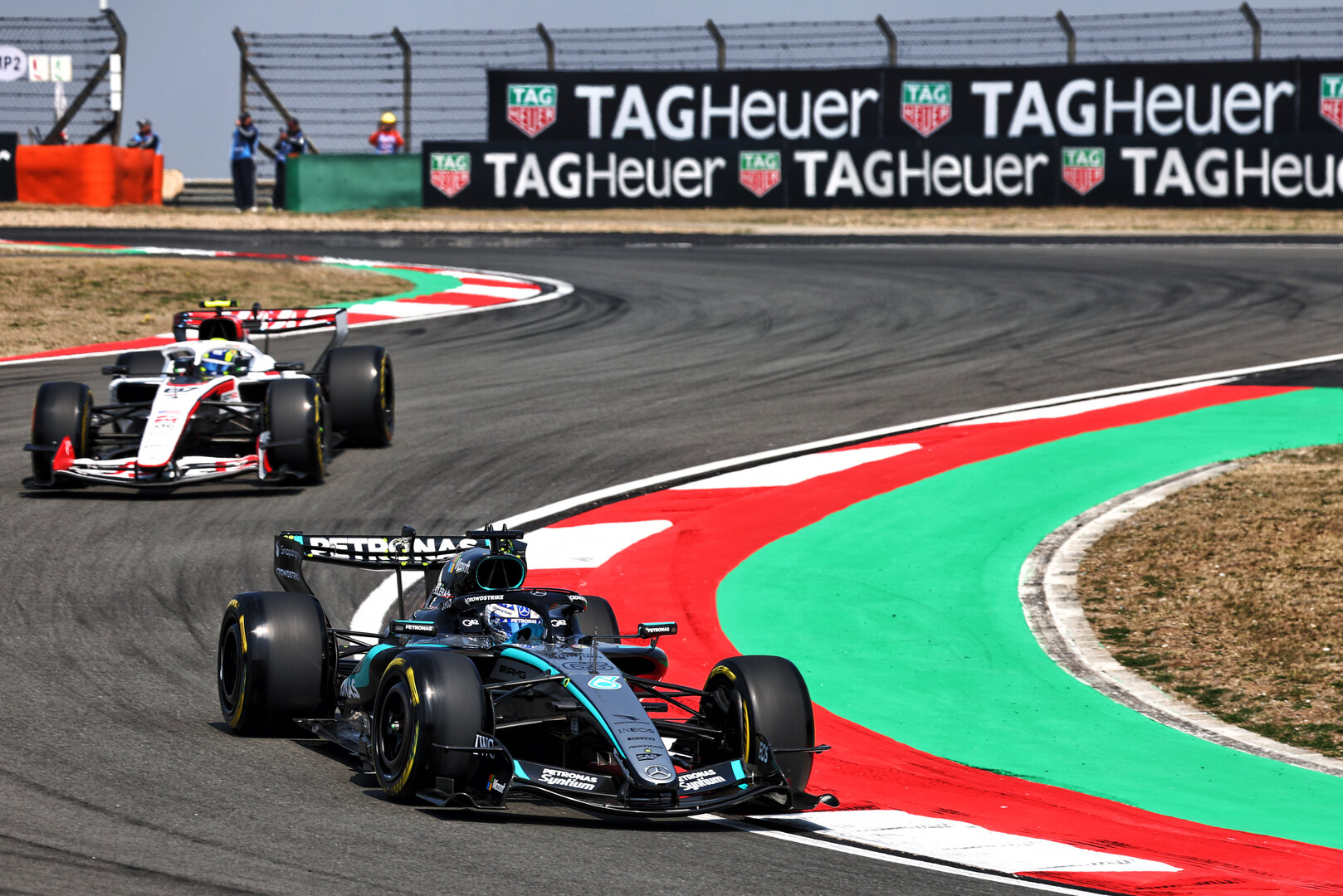 GP CINA, George Russell (GBR) Mercedes AMG Formula One Team W17.
13.03.2026. Formula 1 World Championship, Rd 2, Chinese Grand Prix, Shanghai, China, Sprint Qualifiche Day.
 - www.xpbimages.com, EMail: requests@xpbimages.com © Copyright: Patching / XPB Images