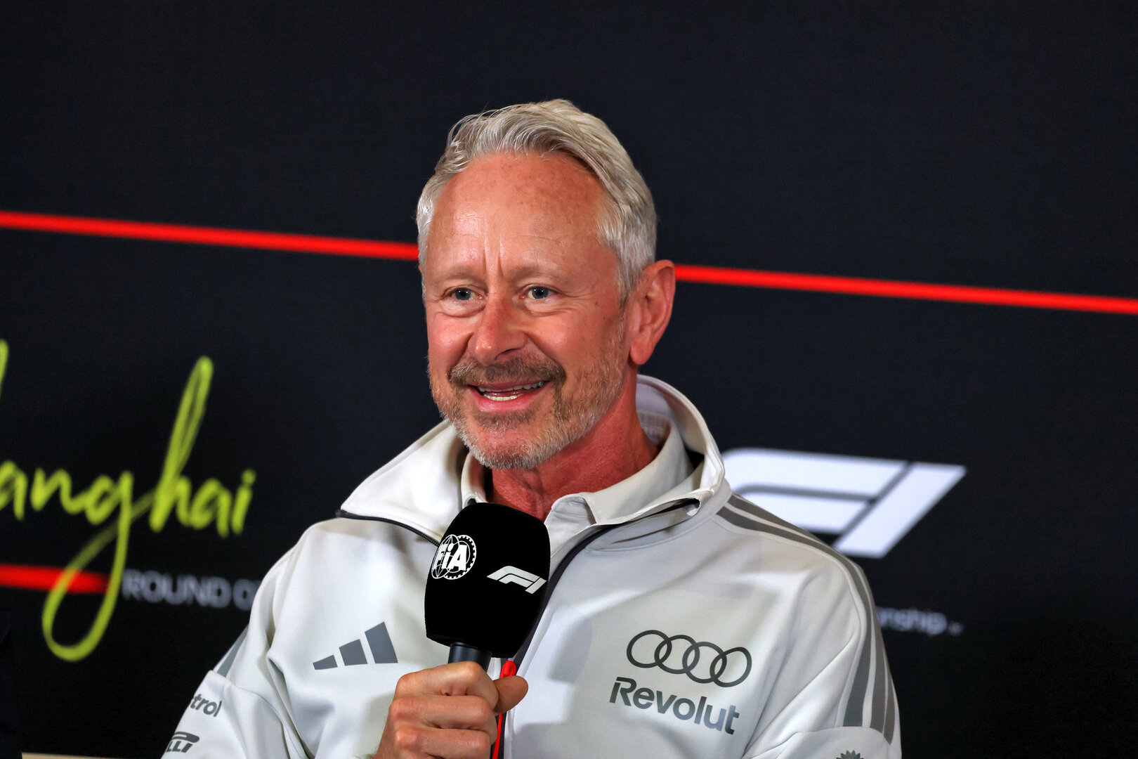 GP CINA, Jonathan Wheatley (GBR) Audi F1 Team, Team Principal in the FIA Press Conference.
13.03.2026. Formula 1 World Championship, Rd 2, Chinese Grand Prix, Shanghai, China, Sprint Qualifiche Day.
- www.xpbimages.com, EMail: requests@xpbimages.com © Copyright: Moy / XPB Images