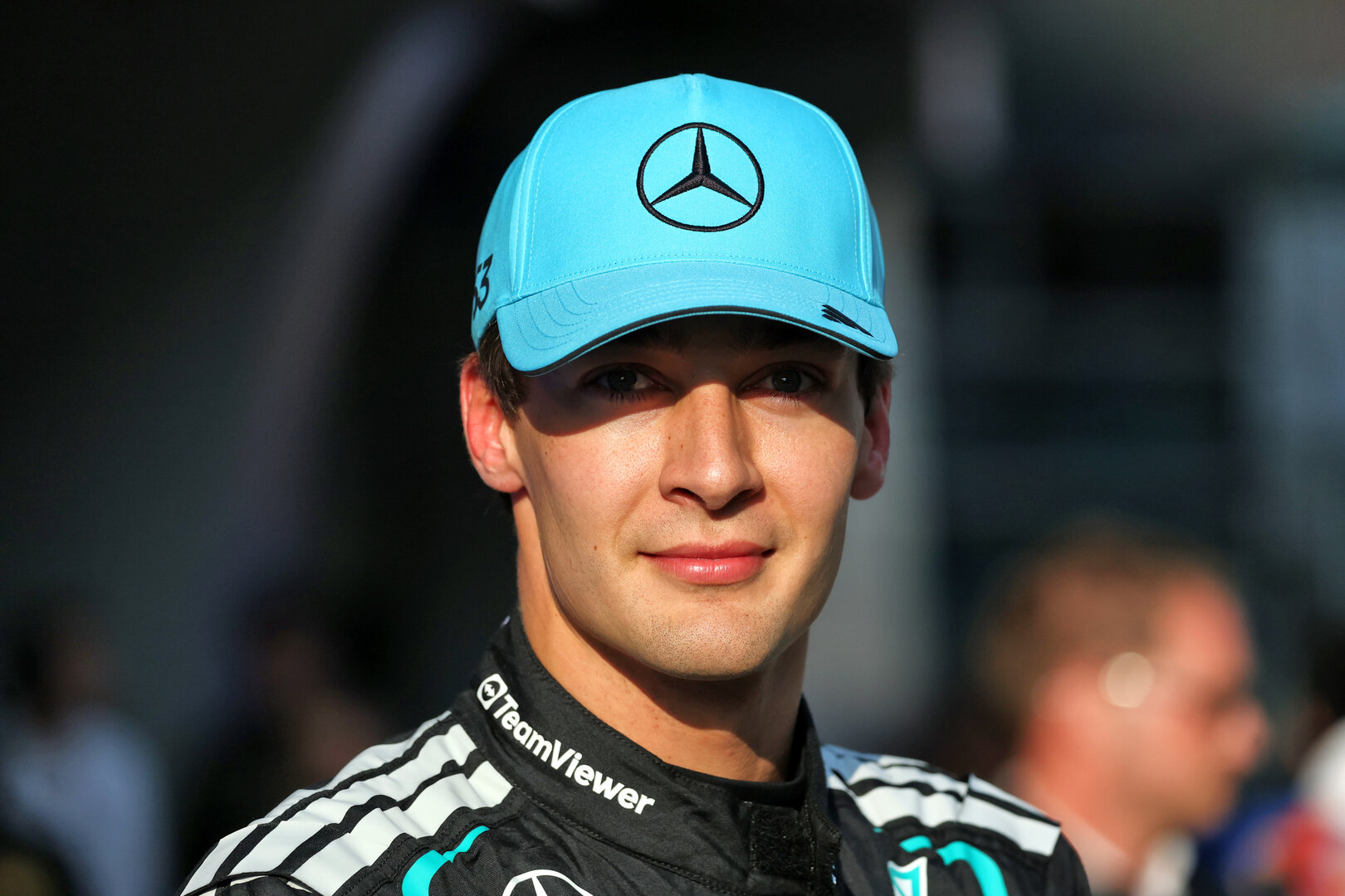 GP CINA, George Russell (GBR) Mercedes AMG Formula One Team in Sprint qualifying parc ferme.
13.03.2026. Formula 1 World Championship, Rd 2, Chinese Grand Prix, Shanghai, China, Sprint Qualifiche Day.
- www.xpbimages.com, EMail: requests@xpbimages.com © Copyright: Charniaux / XPB Images