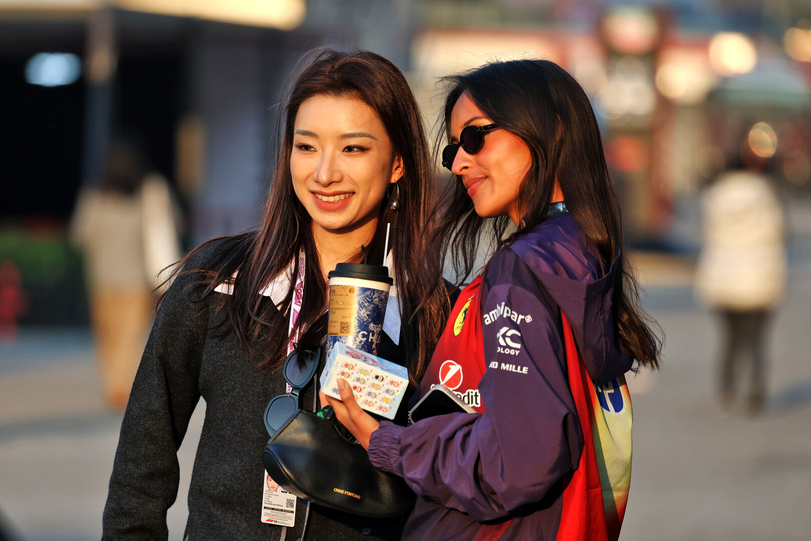 GP CINA, Alexandra Leclerc (ITA) (Right).
13.03.2026. Formula 1 World Championship, Rd 2, Chinese Grand Prix, Shanghai, China, Sprint Qualifiche Day.
- www.xpbimages.com, EMail: requests@xpbimages.com © Copyright: Moy / XPB Images