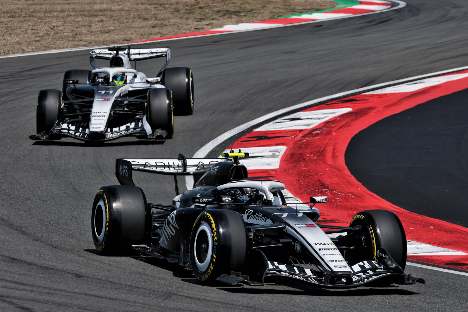GP CINA, Valtteri Bottas (FIN) Cadillac Formula 1 Team MAC-26 e Sergio Perez (MEX) Cadillac Formula 1 Team MAC-26.
14.03.2026. Formula 1 World Championship, Rd 2, Chinese Grand Prix, Shanghai, China, Sprint e Qualifiche Day.
- www.xpbimages.com, EMail: requests@xpbimages.com © Copyright: Moy / XPB Images